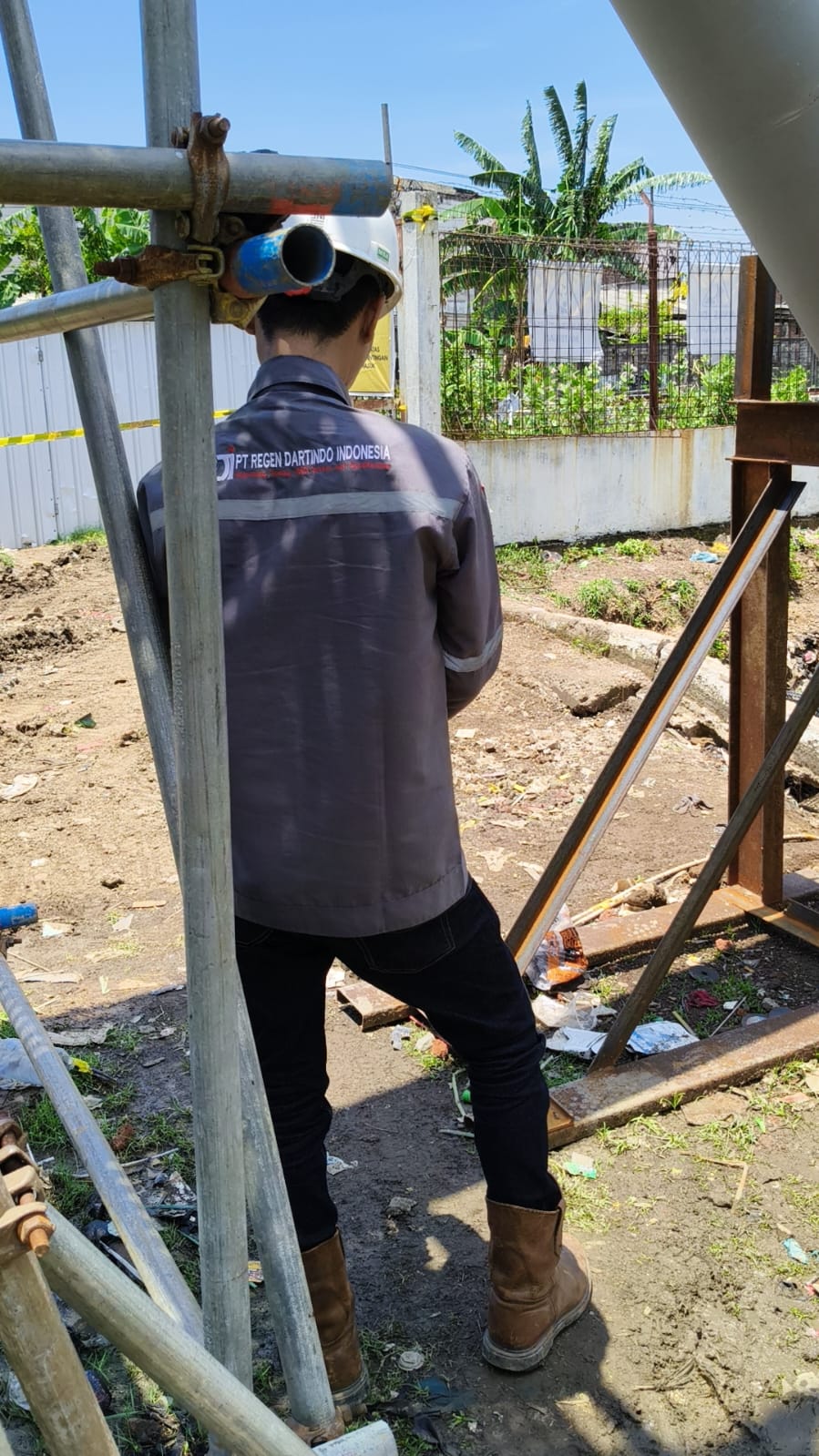 Inspeksi Radiografi sedang berlangsung