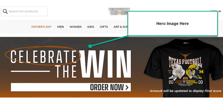 SuiteCommerce Hero Banner Image