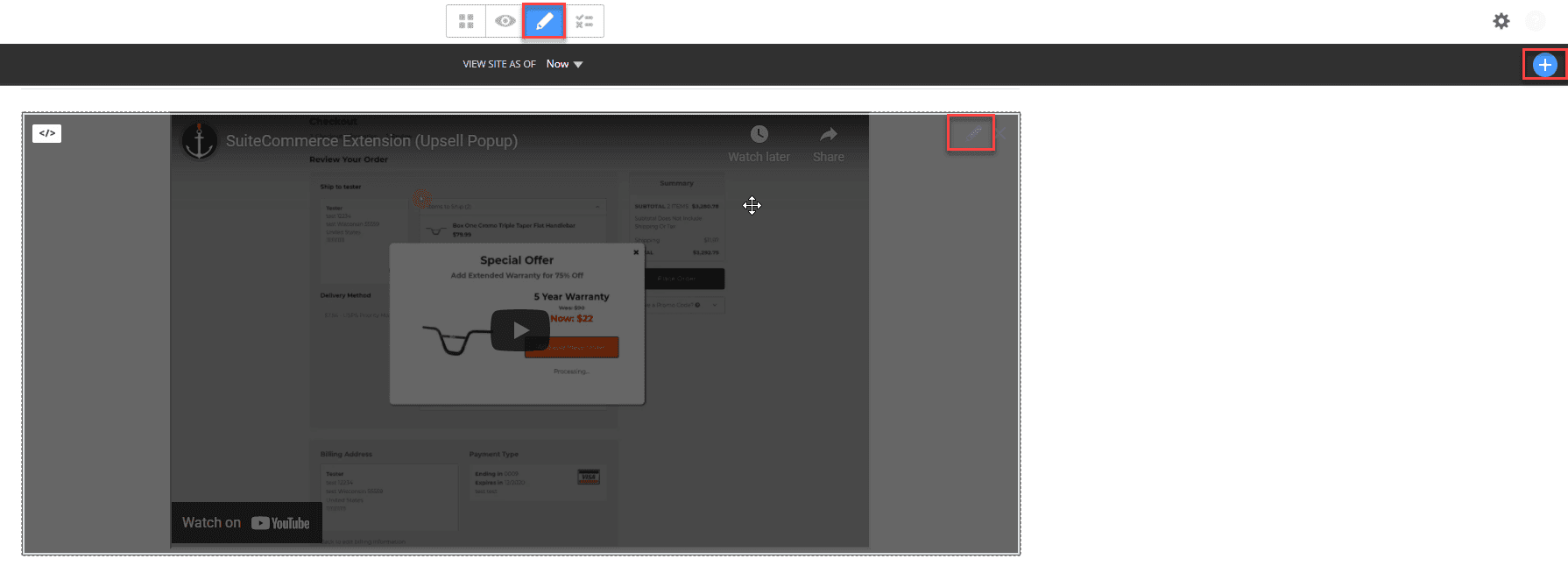 App store screenshot emphasizing the content block editing feature within an HTML CMS.