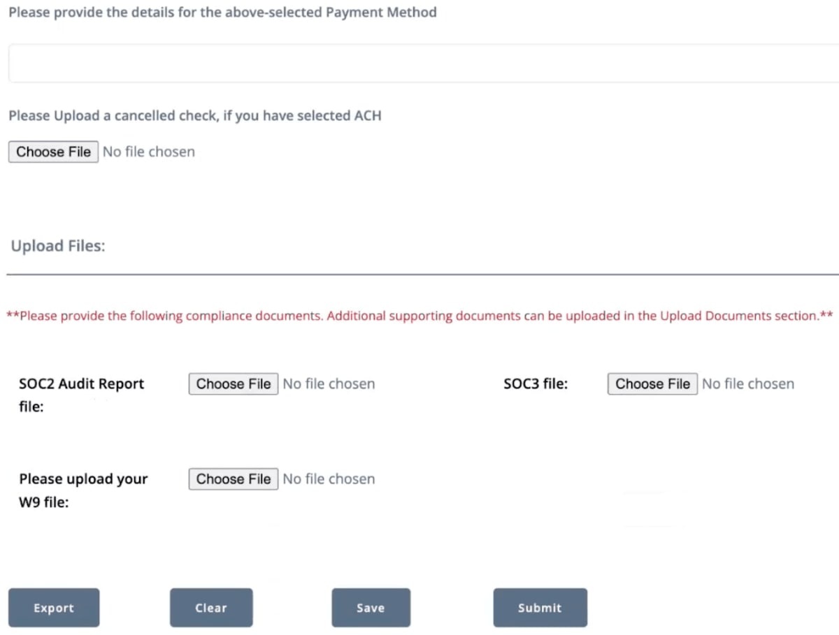 Screenshot captures the payment page layout, including input fields for payment method and total amount due.