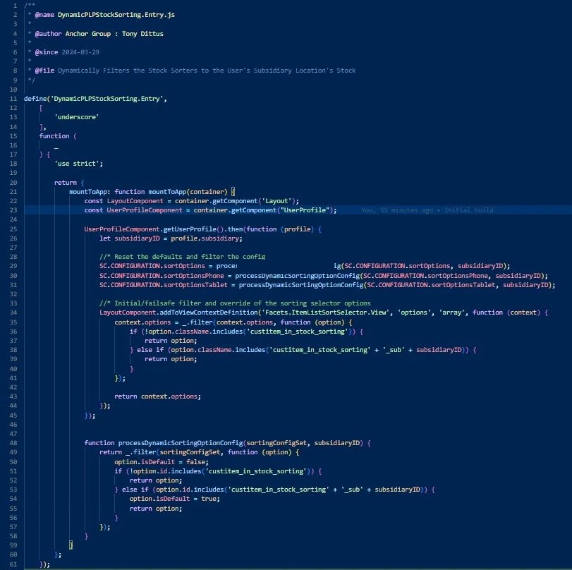 A blue screen displaying lines of computer code, illustrating programming or software development.