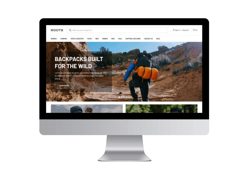 BigCommerce Adventure Mockup