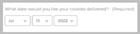 BigCommerce Date Field