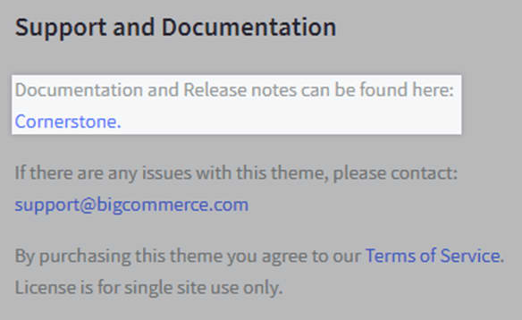 BigCommerce Support and Documentation