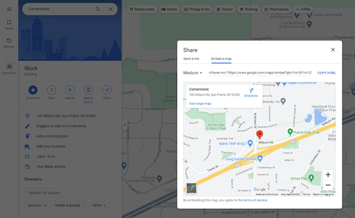 Google Maps Location