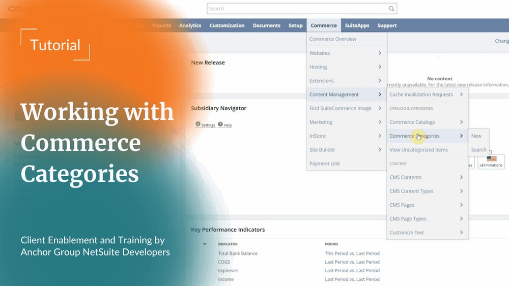 NetSuite Commerce Categories Tutorial