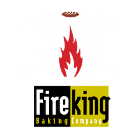 Fire king baking company logo.
