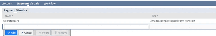 Payment visuals page.