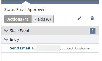 State email approver page.