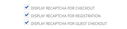 A series of Recaptcha checkboxes.