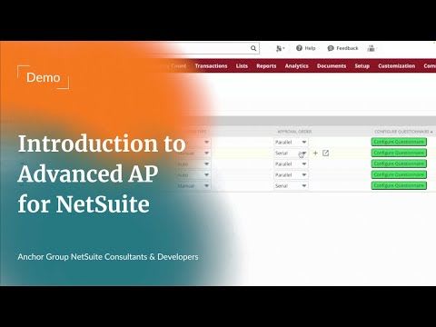 Introduction to Advanced AP for NetSuite.