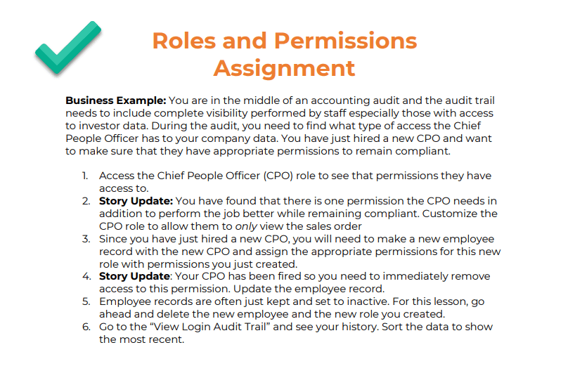 Roles and permissions blog example.