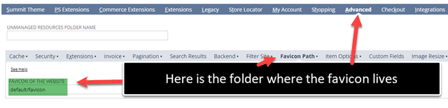 Favicon folder screenshot.