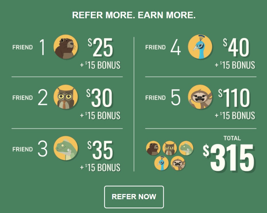 Refer more, earn more screenshot.