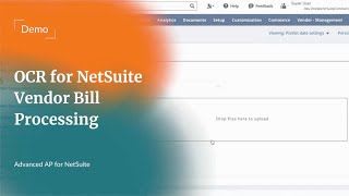 OCR for NetSuite Vendor Bill Processing.