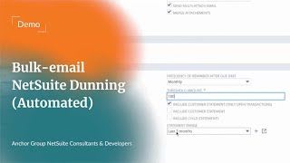 Bulk-email NetSuite Dunning (Automated)