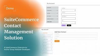 SuiteCommerce Contact Management Solution.