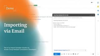 Importing via Email.