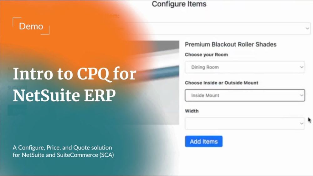 Intro to CPQ for NetSuite ERP.