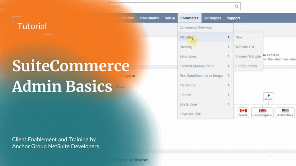 Screenshot of a commerce admin suite highlighting essential tools and functionalities for effective management.