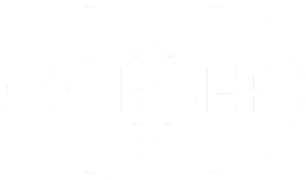 Koerber Logo white surrounded by two circles