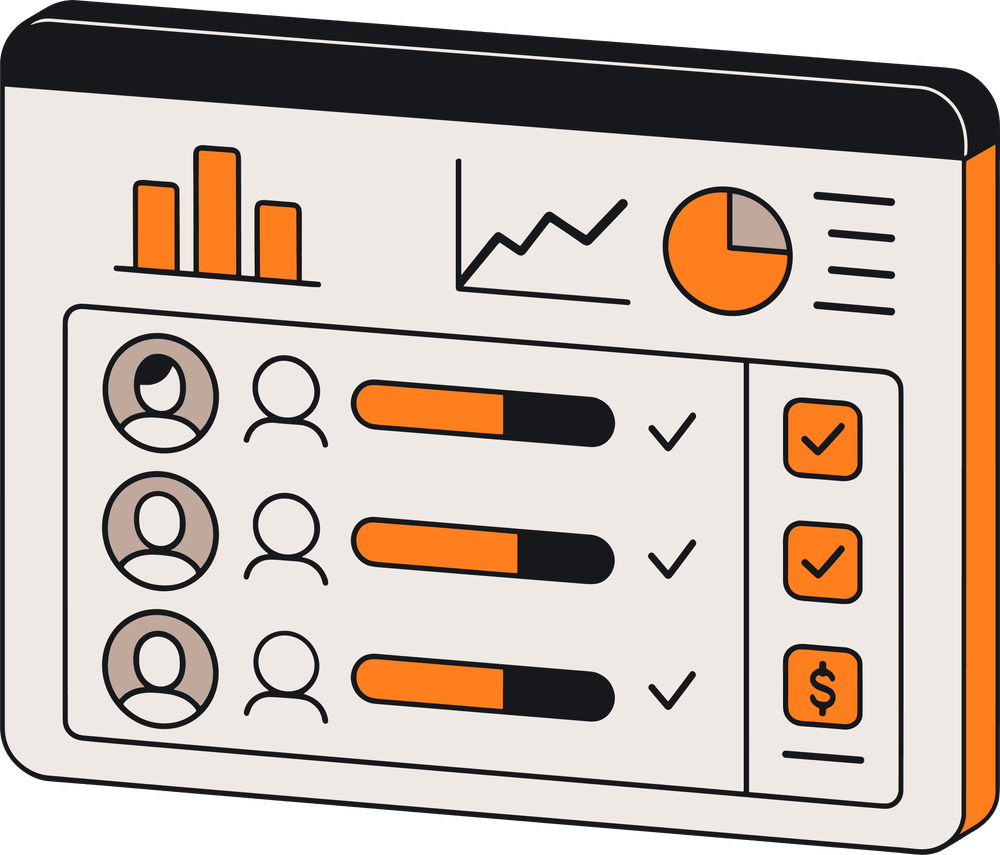 SuitePeople Performance Management dashboard mockup