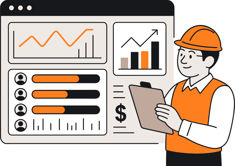 SuiteProjects project manager looking at chart