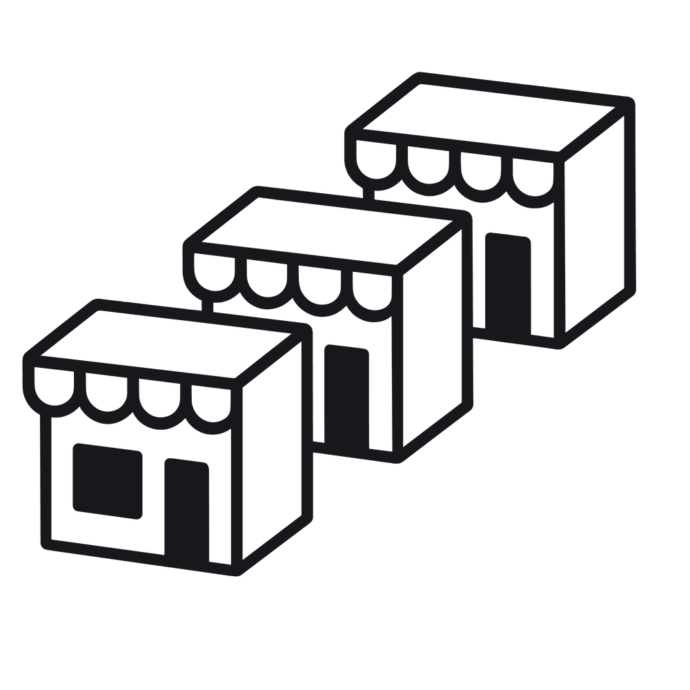 multiple storefronts icon