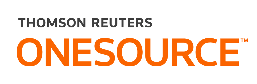 Thomson Reuters OneSource logo.