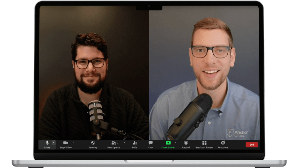 anchor group caleb and michael zoom call