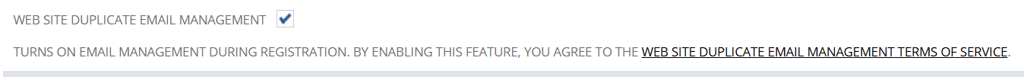 Website duplicate management option checked.