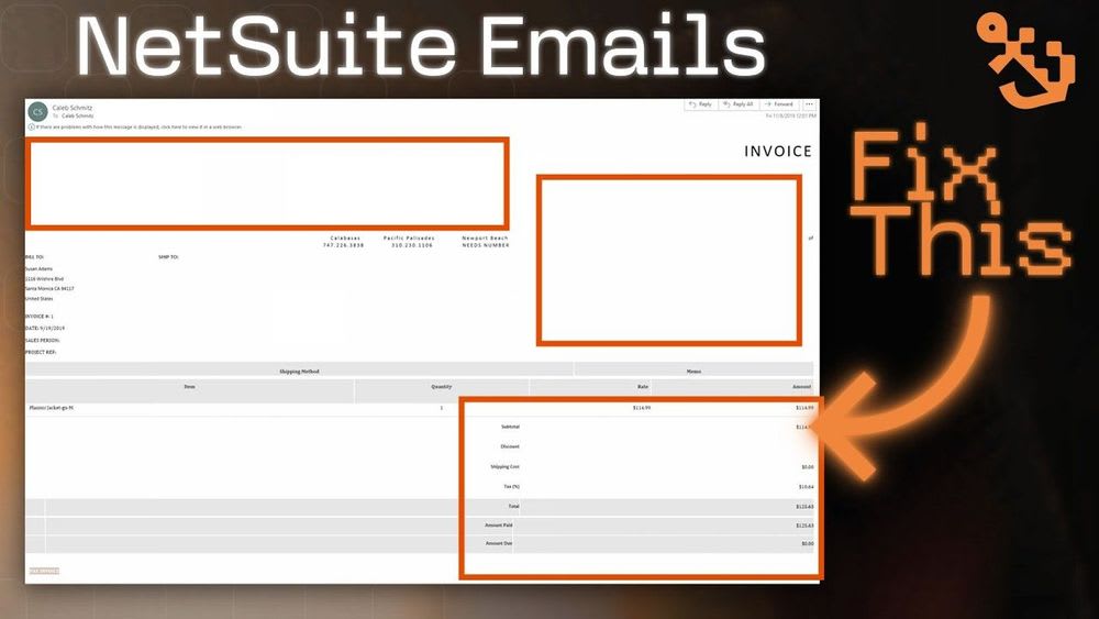 NetSuite email templates.