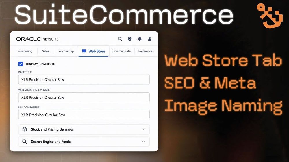Item Data Management for SuiteCommerce.