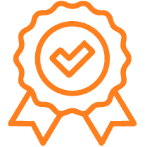 checkmark ribbon icon