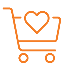 favorites cart icon