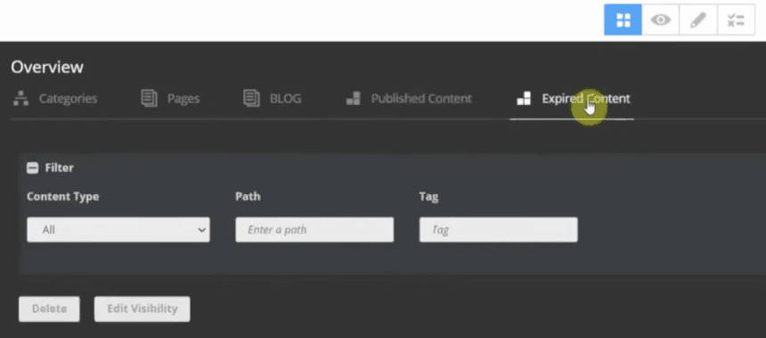 Site Management Tools Expired Content