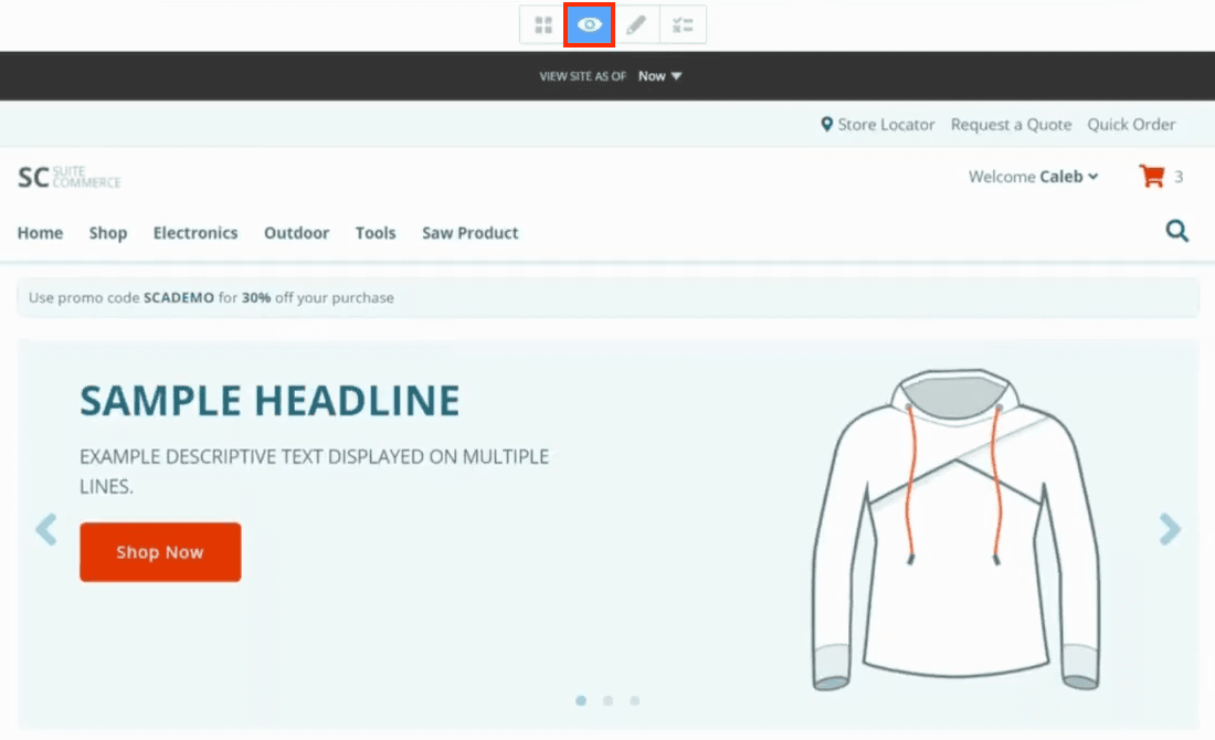 Site Management Tools View Mode