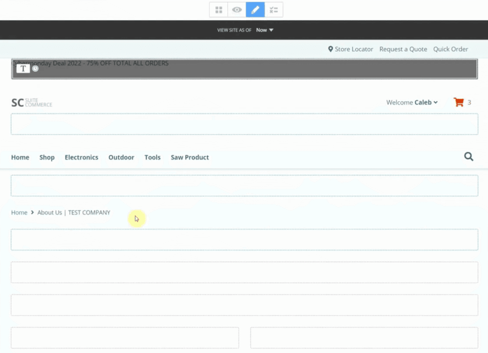 Site Management Tools Page Edit View