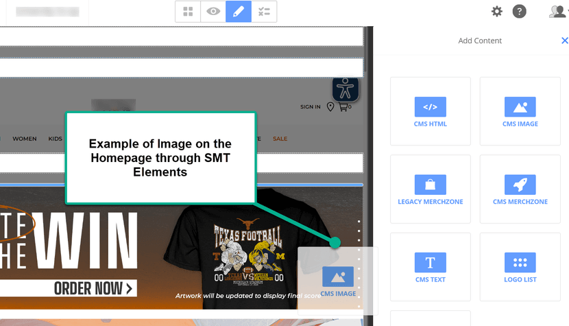 SuiteCommerce SMT CMS Image Element