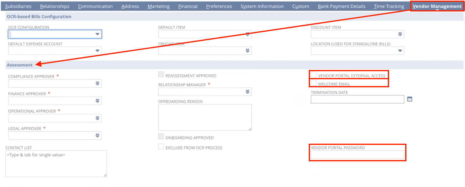 Screenshot displaying the settings for the customer account, including options for personal information and preferences.