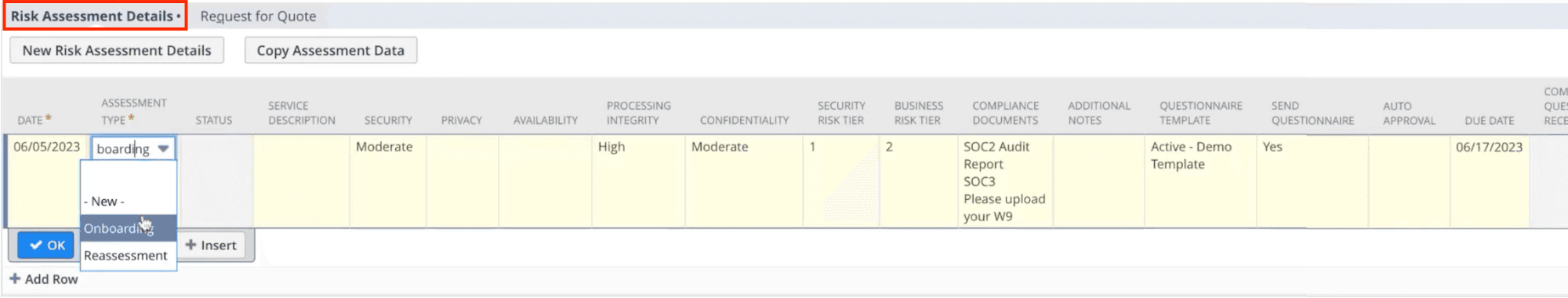 Screenshot displaying the settings menu for the task list, highlighting various configuration options available to users.