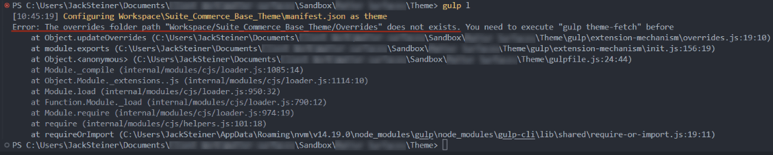  Command line interface highlighted in red, emphasizing the active input area for user commands.
