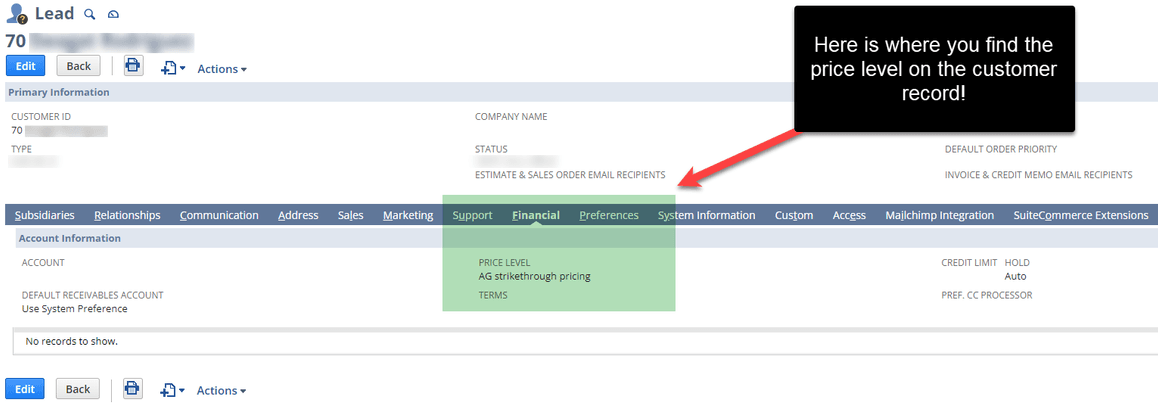 The highlighted customer order is prominently displayed within the customer list for easy identification.