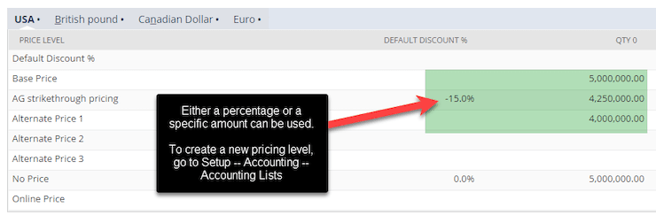 Screenshot displaying a message about using either a percentage or a specific amount, with further instructions provided.