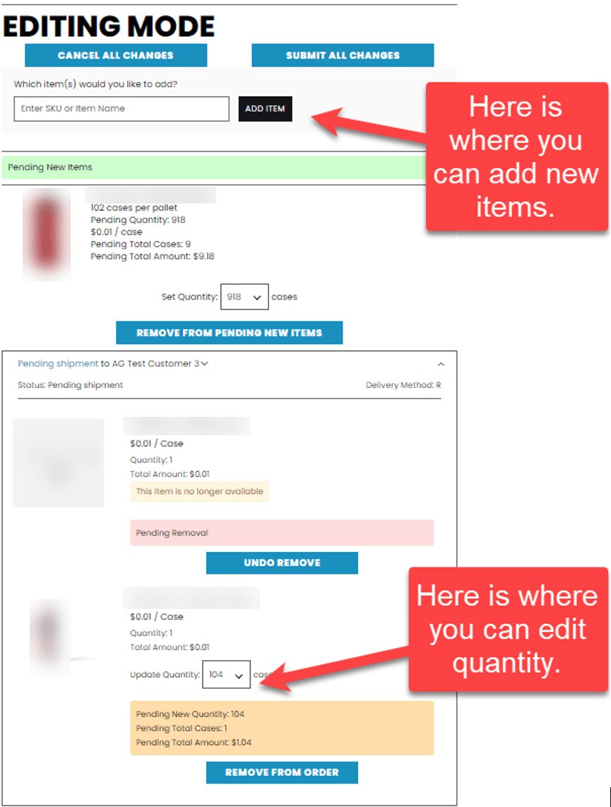 SuiteCommerce Edit Order