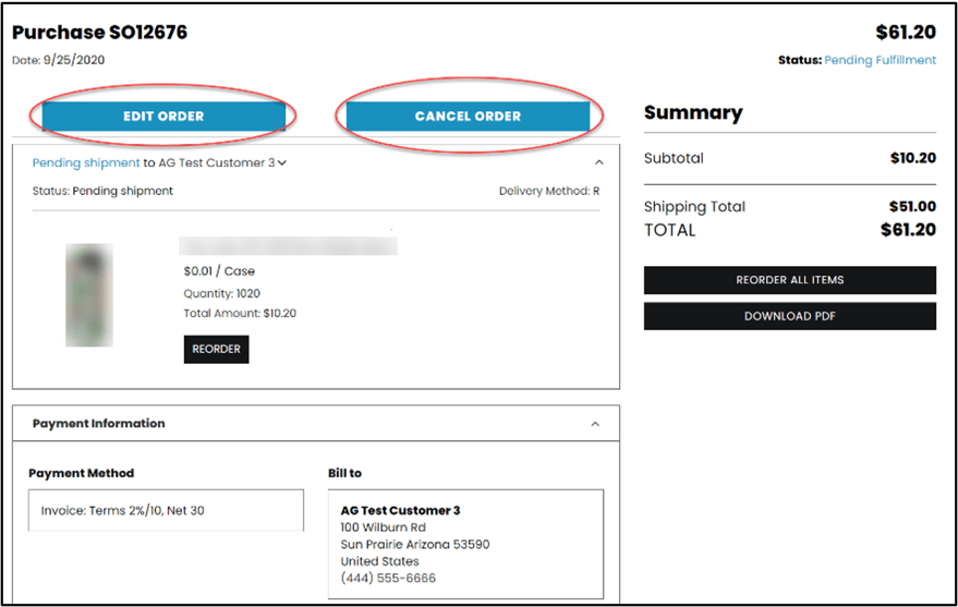 SuiteCommerce Order Record