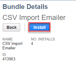 CSV Impot Emailer Bundle Install