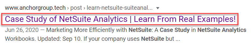 SEO Page Title