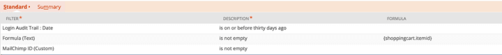 Default Search Criteria for AG Mailchimp.