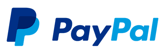 PayPal blue logo.